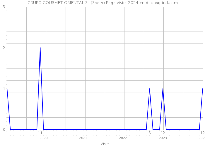 GRUPO GOURMET ORIENTAL SL (Spain) Page visits 2024 