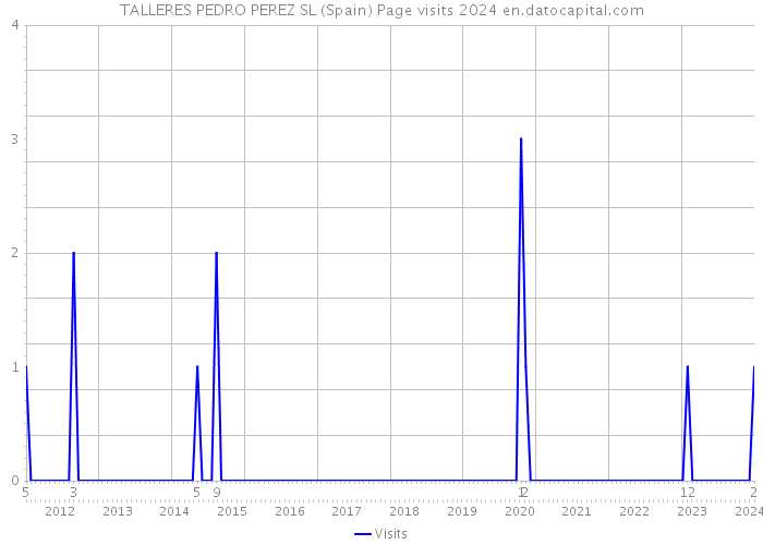 TALLERES PEDRO PEREZ SL (Spain) Page visits 2024 