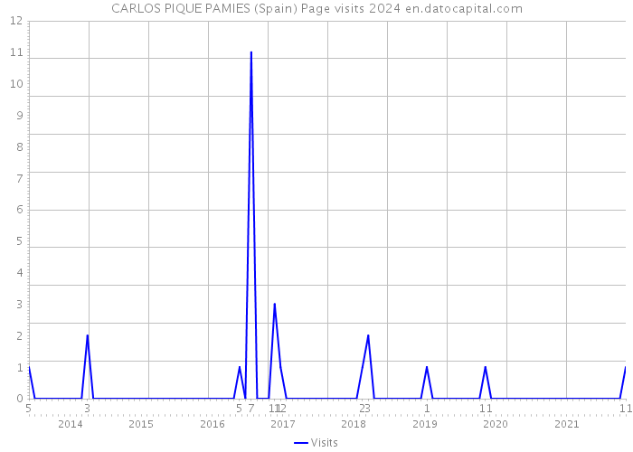 CARLOS PIQUE PAMIES (Spain) Page visits 2024 