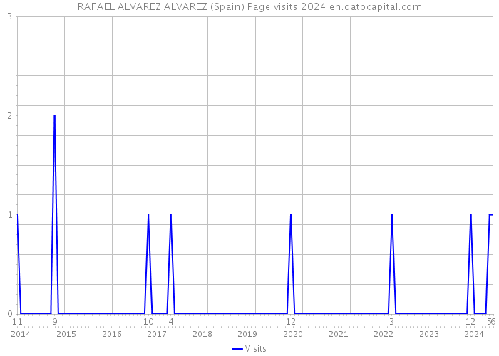 RAFAEL ALVAREZ ALVAREZ (Spain) Page visits 2024 