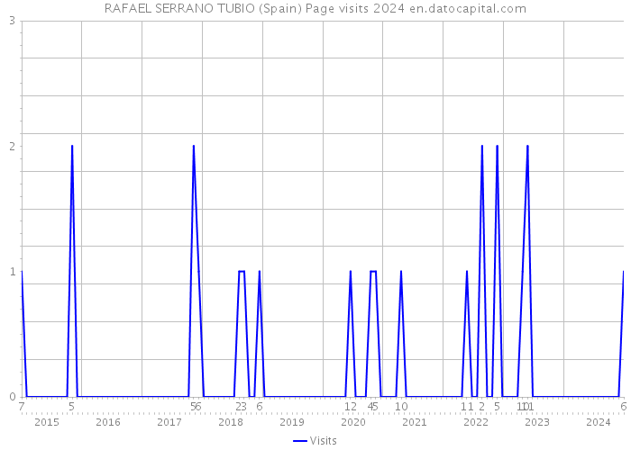 RAFAEL SERRANO TUBIO (Spain) Page visits 2024 