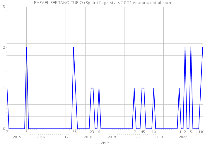 RAFAEL SERRANO TUBIO (Spain) Page visits 2024 