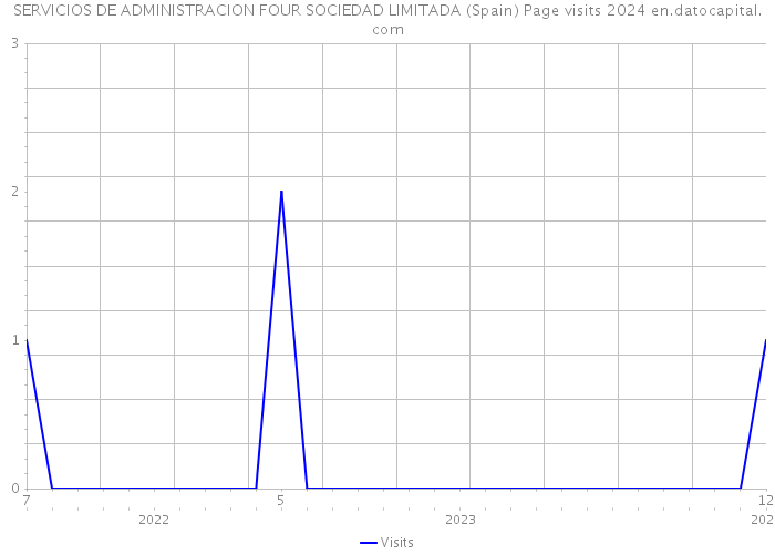 SERVICIOS DE ADMINISTRACION FOUR SOCIEDAD LIMITADA (Spain) Page visits 2024 