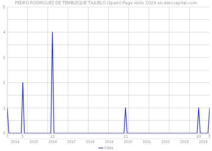 PEDRO RODRIGUEZ DE TEMBLEQUE TAJUELO (Spain) Page visits 2024 
