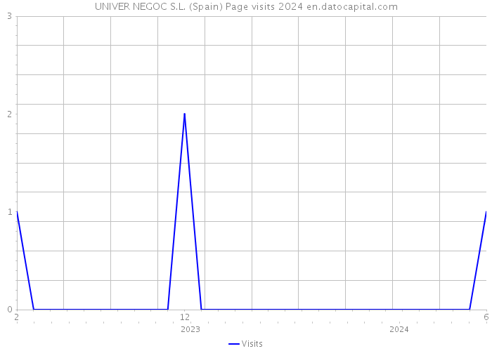 UNIVER NEGOC S.L. (Spain) Page visits 2024 