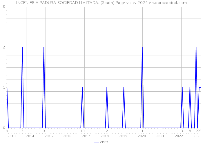 INGENIERIA PADURA SOCIEDAD LIMITADA. (Spain) Page visits 2024 