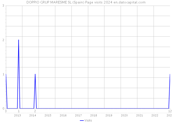 DOPPIO GRUP MARESME SL (Spain) Page visits 2024 