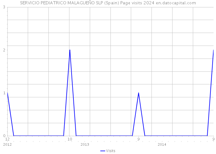 SERVICIO PEDIATRICO MALAGUEÑO SLP (Spain) Page visits 2024 