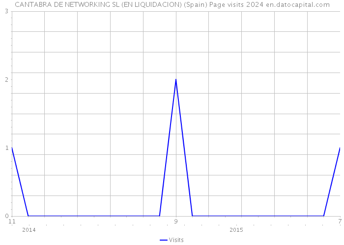 CANTABRA DE NETWORKING SL (EN LIQUIDACION) (Spain) Page visits 2024 