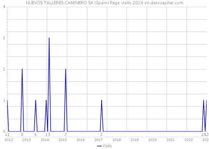 NUEVOS TALLERES CAMINERO SA (Spain) Page visits 2024 