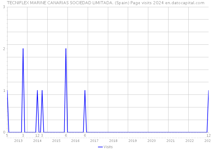 TECNIFLEX MARINE CANARIAS SOCIEDAD LIMITADA. (Spain) Page visits 2024 