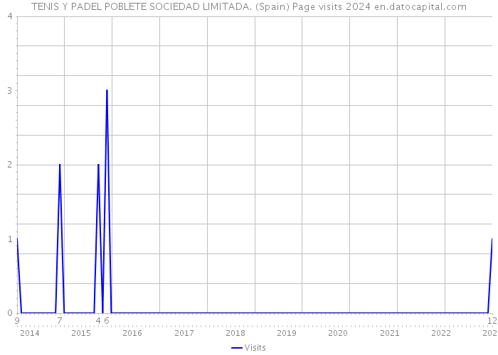 TENIS Y PADEL POBLETE SOCIEDAD LIMITADA. (Spain) Page visits 2024 