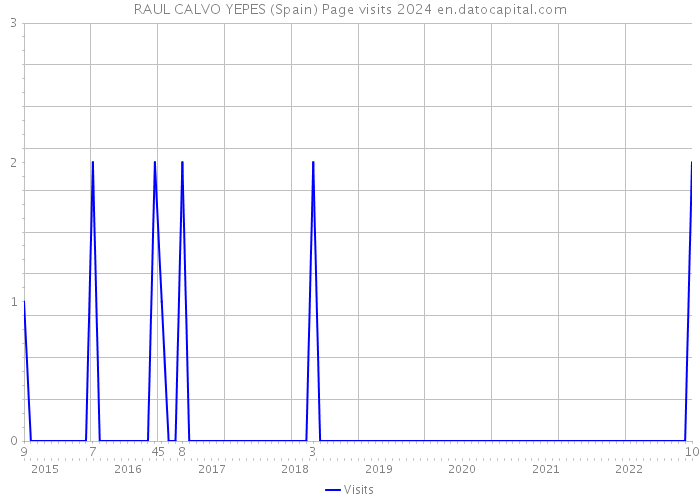 RAUL CALVO YEPES (Spain) Page visits 2024 