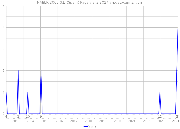 NABER 2005 S.L. (Spain) Page visits 2024 