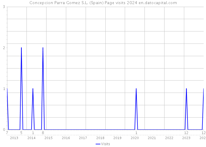 Concepcion Parra Gomez S.L. (Spain) Page visits 2024 