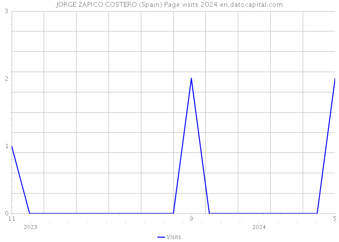 JORGE ZAPICO COSTERO (Spain) Page visits 2024 