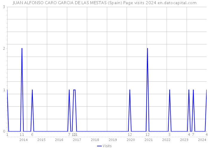 JUAN ALFONSO CARO GARCIA DE LAS MESTAS (Spain) Page visits 2024 