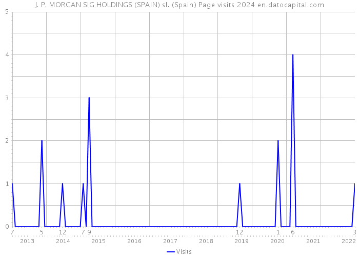 J. P. MORGAN SIG HOLDINGS (SPAIN) sl. (Spain) Page visits 2024 