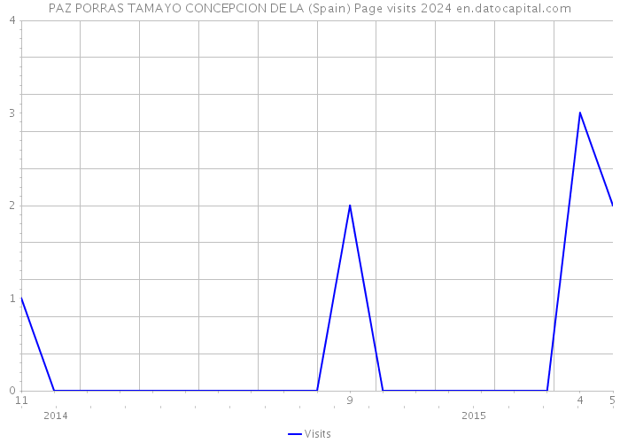 PAZ PORRAS TAMAYO CONCEPCION DE LA (Spain) Page visits 2024 