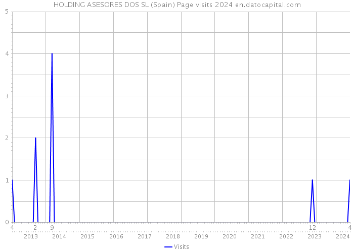 HOLDING ASESORES DOS SL (Spain) Page visits 2024 