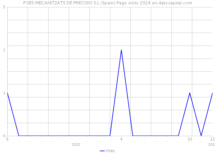 FOES MECANITZATS DE PRECISIO S.L (Spain) Page visits 2024 