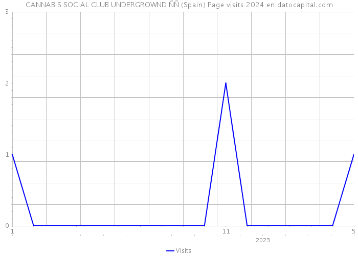 CANNABIS SOCIAL CLUB UNDERGROWND ÑÑ (Spain) Page visits 2024 