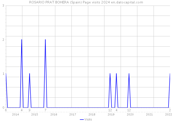 ROSARIO PRAT BOHERA (Spain) Page visits 2024 