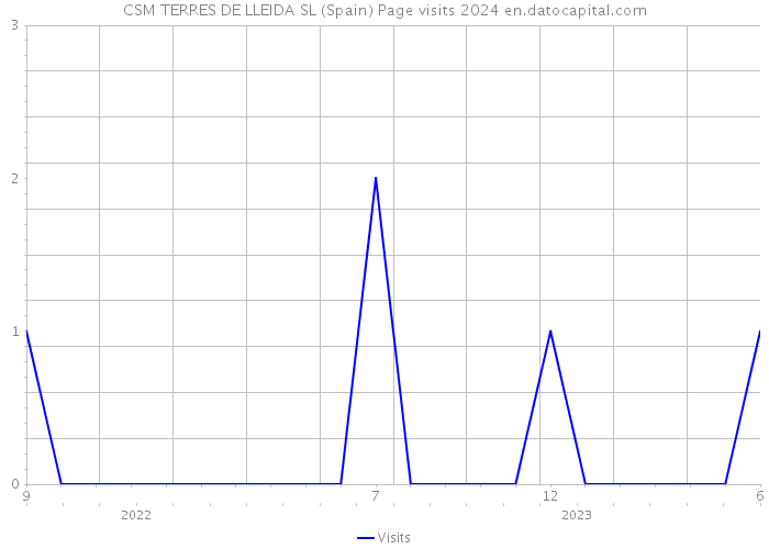 CSM TERRES DE LLEIDA SL (Spain) Page visits 2024 