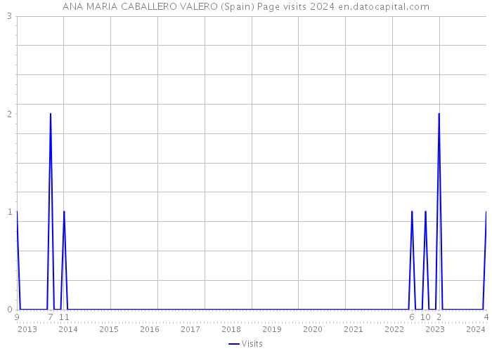 ANA MARIA CABALLERO VALERO (Spain) Page visits 2024 