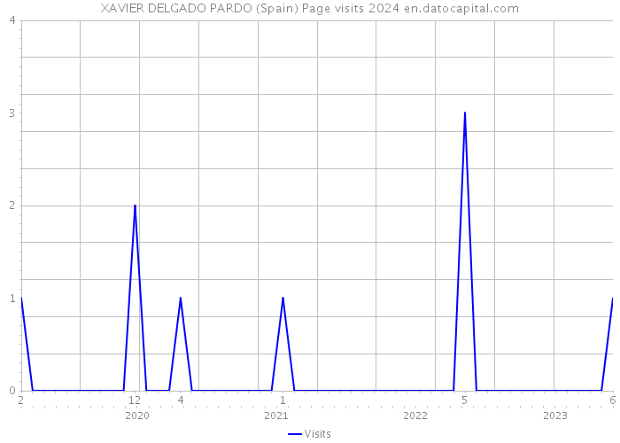 XAVIER DELGADO PARDO (Spain) Page visits 2024 