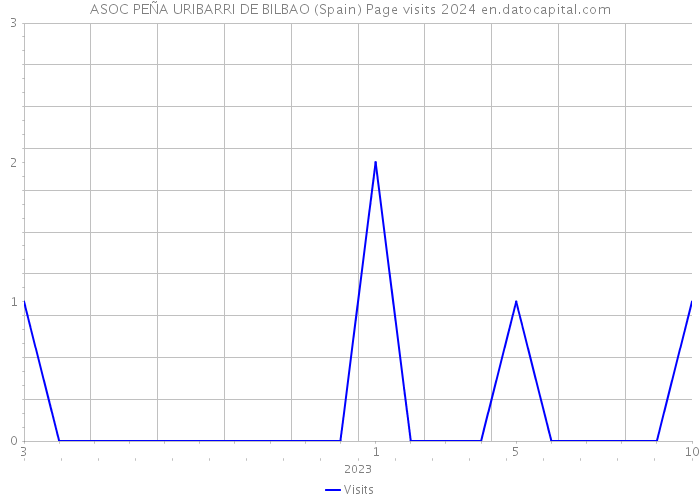 ASOC PEÑA URIBARRI DE BILBAO (Spain) Page visits 2024 