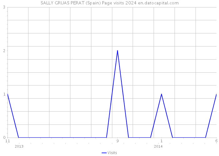 SALLY GRUAS PERAT (Spain) Page visits 2024 