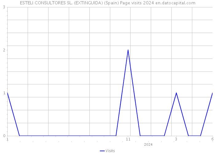 ESTELI CONSULTORES SL. (EXTINGUIDA) (Spain) Page visits 2024 