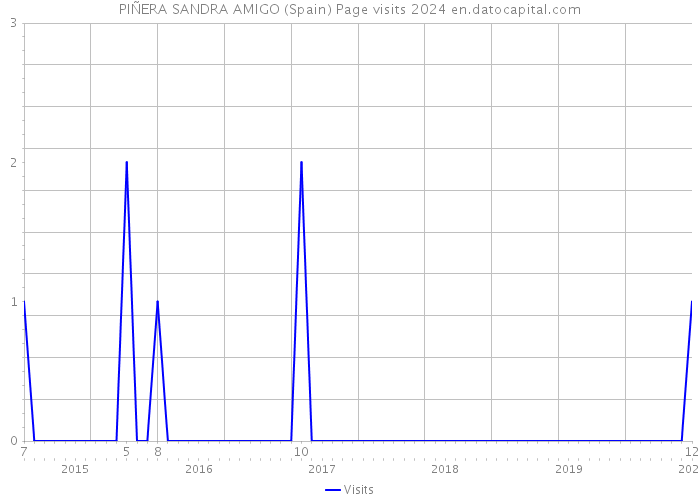 PIÑERA SANDRA AMIGO (Spain) Page visits 2024 