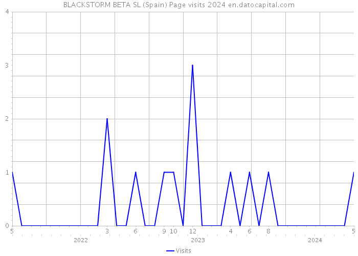 BLACKSTORM BETA SL (Spain) Page visits 2024 
