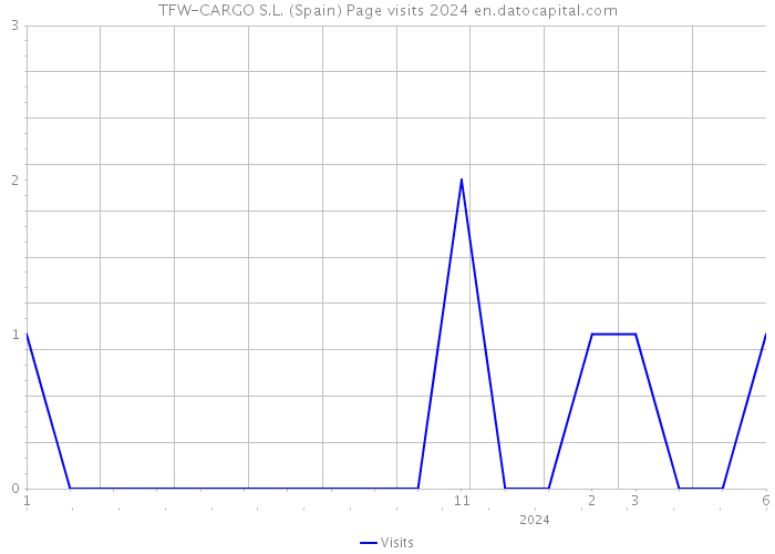 TFW-CARGO S.L. (Spain) Page visits 2024 