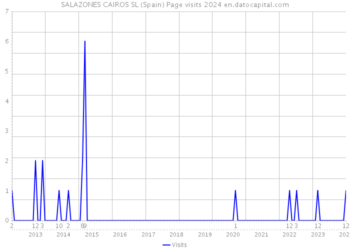 SALAZONES CAIROS SL (Spain) Page visits 2024 