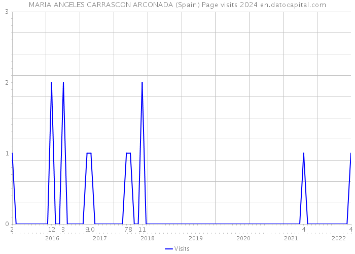 MARIA ANGELES CARRASCON ARCONADA (Spain) Page visits 2024 