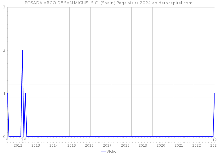 POSADA ARCO DE SAN MIGUEL S.C. (Spain) Page visits 2024 