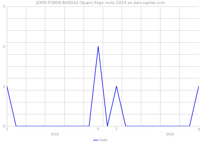 JORDI FORNS BARDAJI (Spain) Page visits 2024 