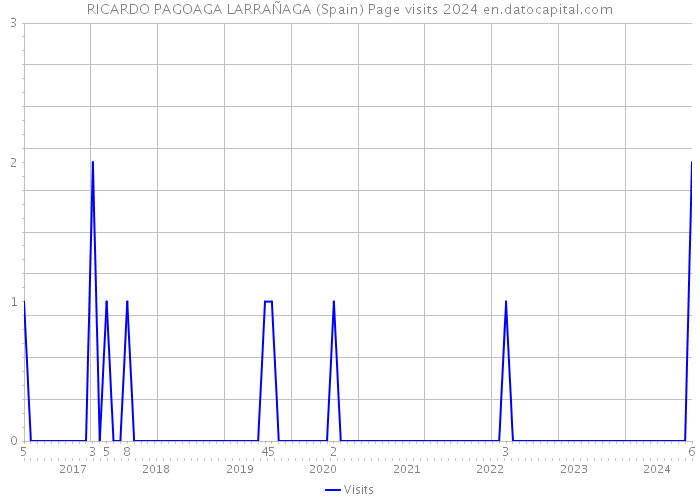 RICARDO PAGOAGA LARRAÑAGA (Spain) Page visits 2024 