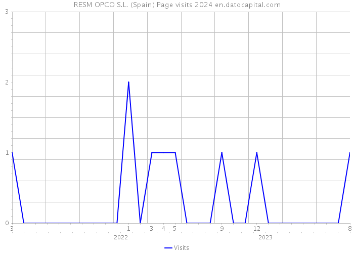 RESM OPCO S.L. (Spain) Page visits 2024 