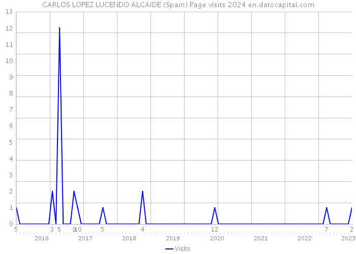 CARLOS LOPEZ LUCENDO ALCAIDE (Spain) Page visits 2024 