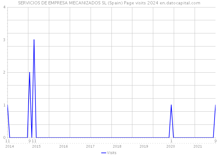 SERVICIOS DE EMPRESA MECANIZADOS SL (Spain) Page visits 2024 