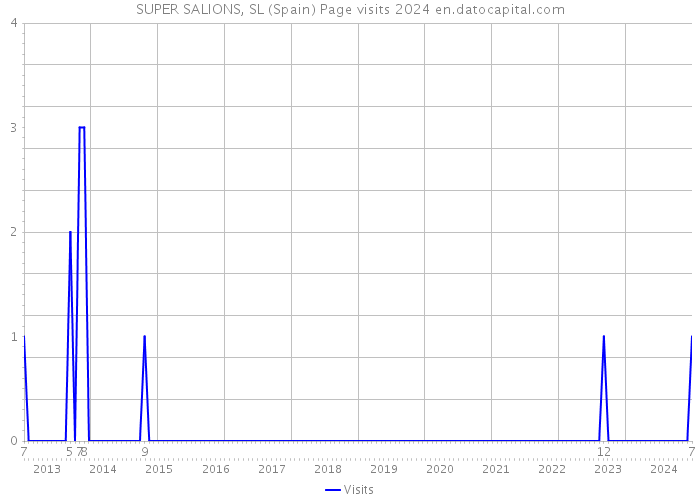 SUPER SALIONS, SL (Spain) Page visits 2024 