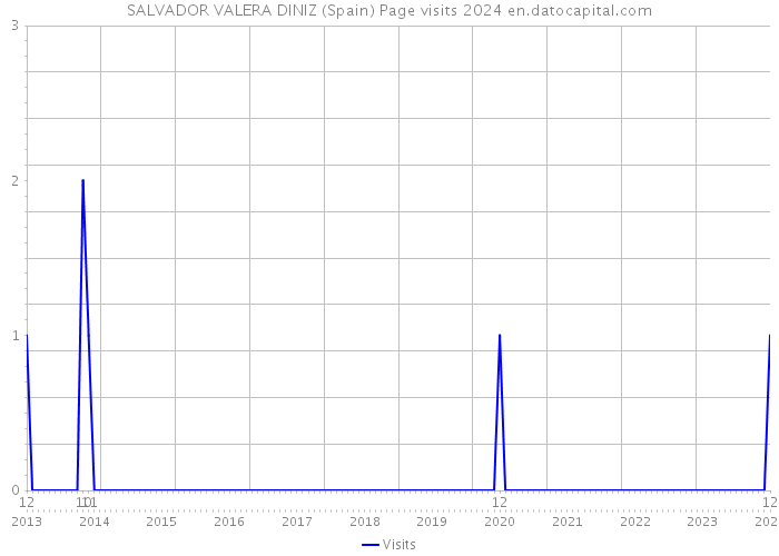 SALVADOR VALERA DINIZ (Spain) Page visits 2024 