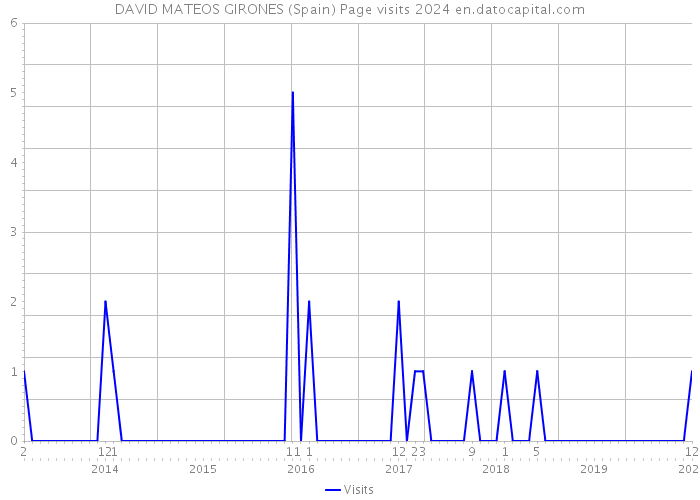 DAVID MATEOS GIRONES (Spain) Page visits 2024 