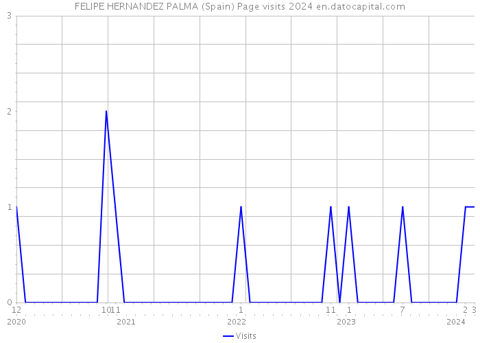 FELIPE HERNANDEZ PALMA (Spain) Page visits 2024 