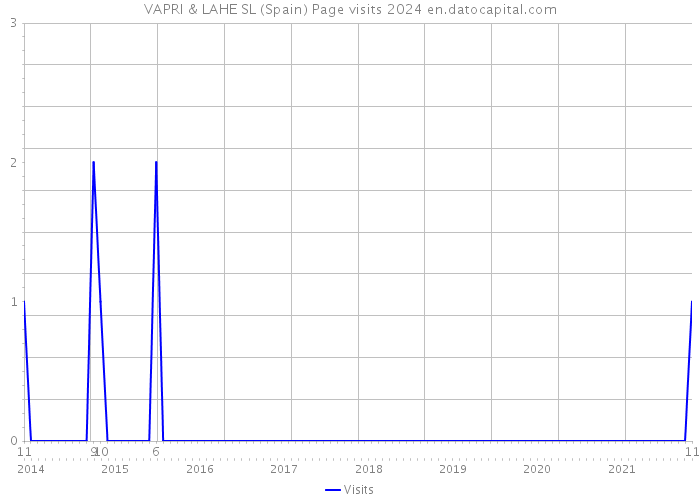 VAPRI & LAHE SL (Spain) Page visits 2024 