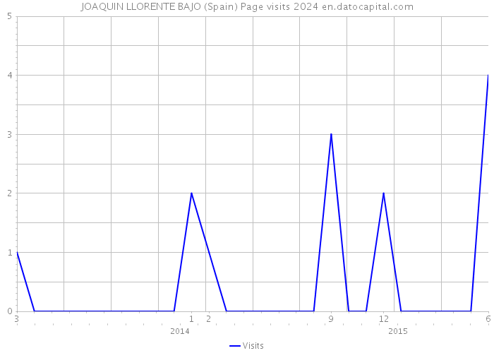 JOAQUIN LLORENTE BAJO (Spain) Page visits 2024 